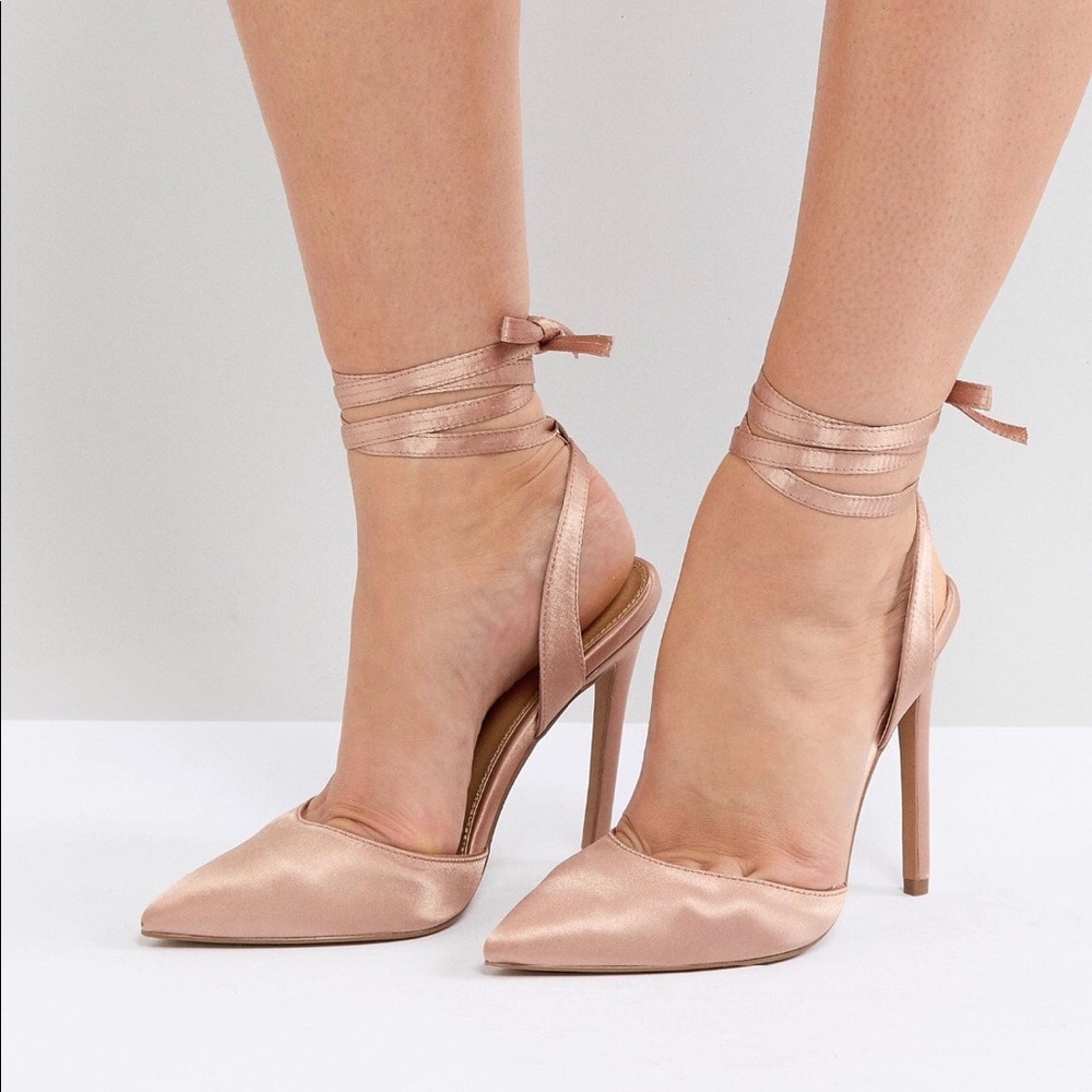 ASOS rose gold heels